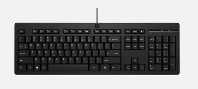 HP 125 Wired Keyboard French - CAN, Black