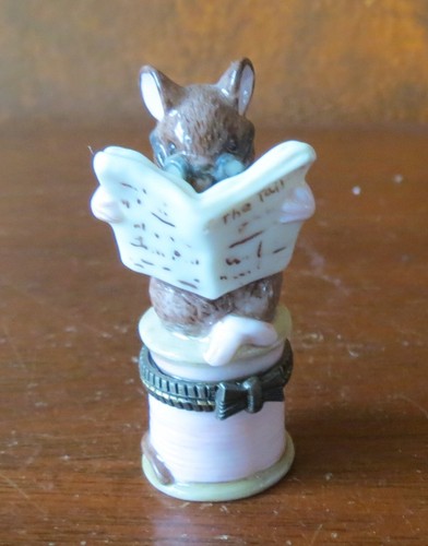 FW&Co Beatrix Potter The Tailor of Gloucester Porcelain Trinket Box Ltd Edition