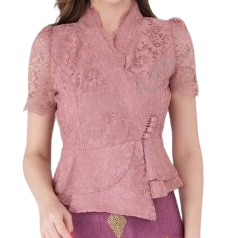 LAOS/THAI TRADITIONAL LACE/SILK BLOUSE SHIRTS - #05 Chest Sizes 32" - 46" - Picture 17 of 103