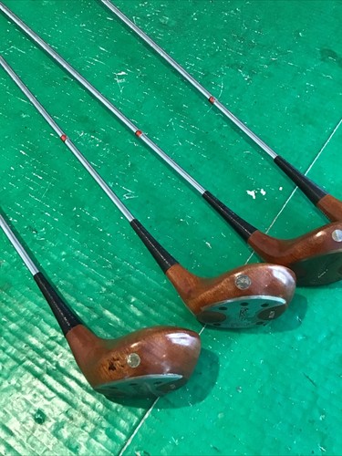 VTG MACGREGOR TOMMY ARMOUR AT1W PERSIMMON WOODS 1, 2, 3, 4 RH Golf Clubs Firm - Picture 10 of 13