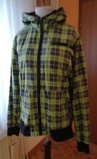 FSBN Fishbone Windbreaker Kapuzen Jacke Blouson Gr.L 48/50 kariert schwarz grün