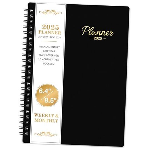 – Weekly ＆ Monthly Planner 2025, Jan. 2025 – Dec. 2025, Planner 2025 Planner