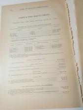 1888 railroad document OAKLEY & COLBY RAILWAY Thomas County Kansas train report 