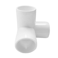 Codo de PVC 3 vías 3/4" edificable (paquete de 10)
