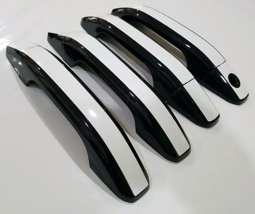 Black OR Chrome Door Handle Overlays 2023-2025 Chevy Colorado YOU PICK CLR - Picture 2 of 14