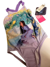 New Toddler Girls Disney Wish Bathing Swimsuit Size 4T Purple NWT