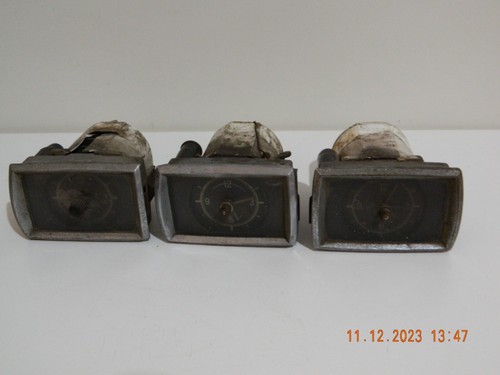 3x Vintage Mercedes Benz W120 180 190 220 Ponto VDO Kienzle clocks restorable