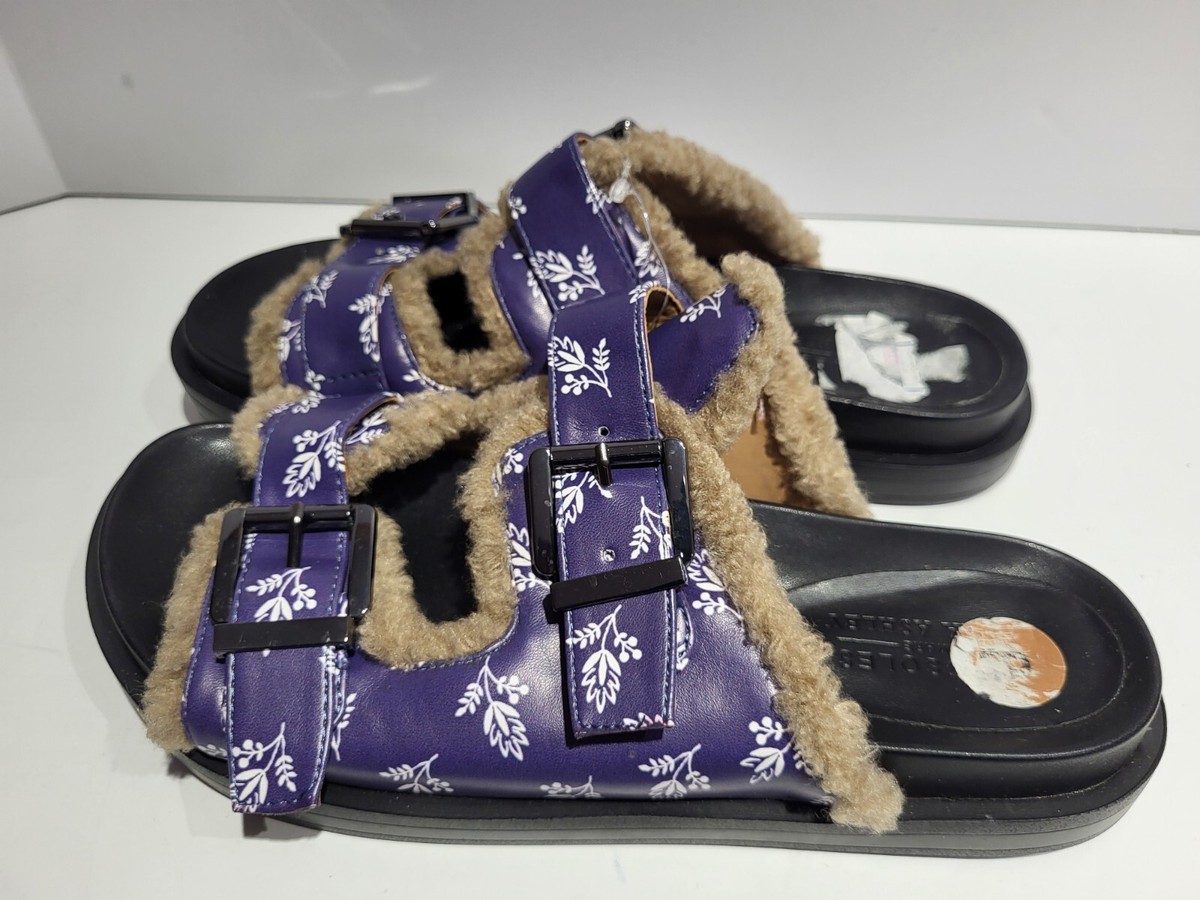 Purple Aerosoles Laura Ashley La Olivia Aware Floral Slides Faux