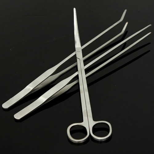 Fish tank tools water grass scissors tweezers flat sand shovel and tool rack - Picture 4 of 19