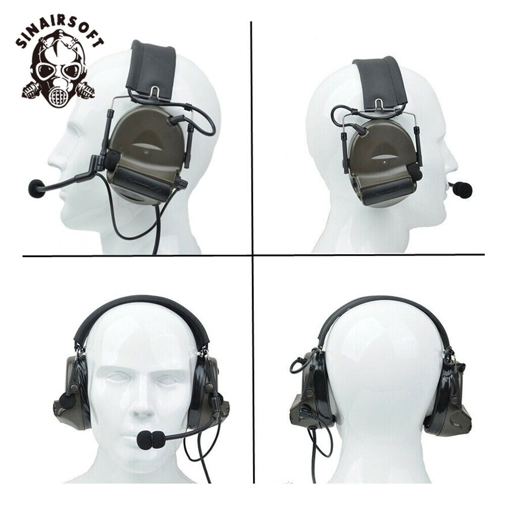 Z Tactical COMTAC II Headset with Silicone Sponge Earmuffs Peltor Type Z044-FG