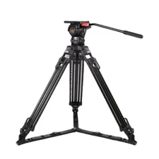 TERIS Professional Carbon Fiber Video Camera Tripod Fluid Head 12KG TS-N10T plus