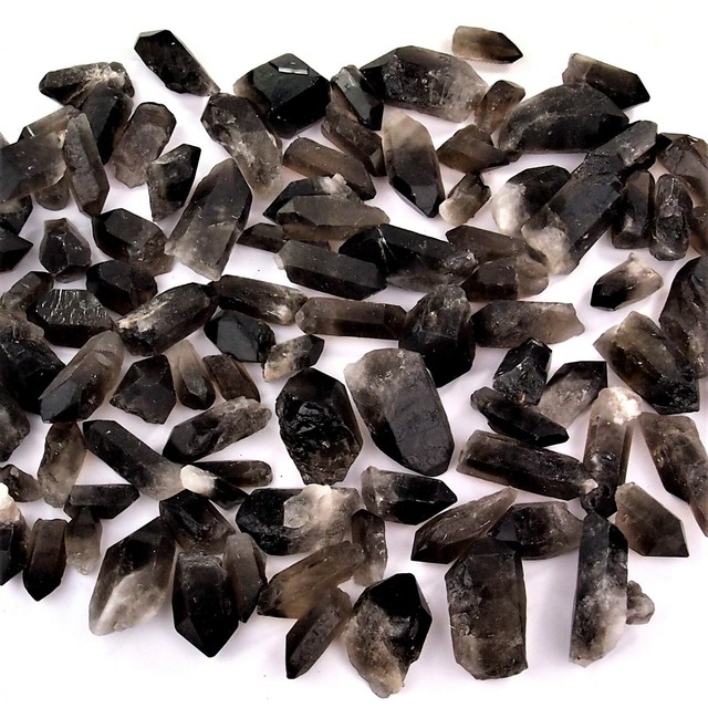 300 g dunkle Rauchquarz - Spitzen Länge 28 - 60 mm AA - Qualität aus Brasilien 300 g dunkle Rauchquarz - Spitzen Länge 28 - 60 mm AA - Qualität aus Brasilien