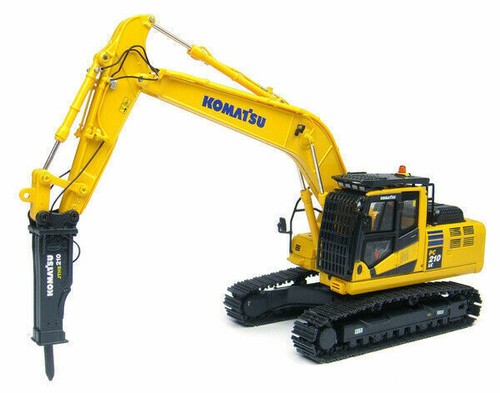 PC220-8 1/43 Diecast Model Toys Komatsu Tracked Excavator Hydraulic Breake Truck - Picture 1 of 5