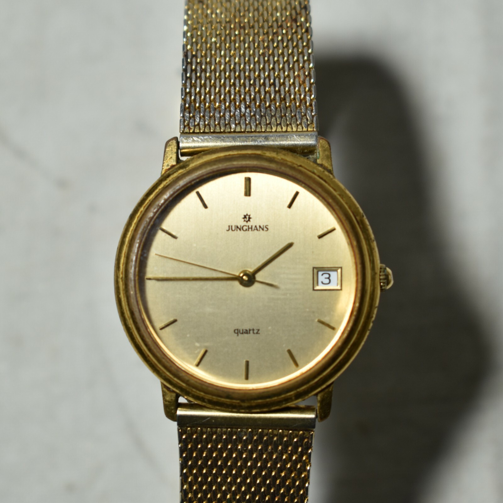 Vintage Collectible Junghans Quartz Watch 41//7505 Water Resistant 30m