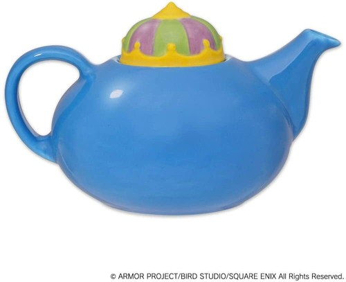 Dragon Quest Smile Slime teiera 200 ml King Slime Blu JP - Foto 3 di 4