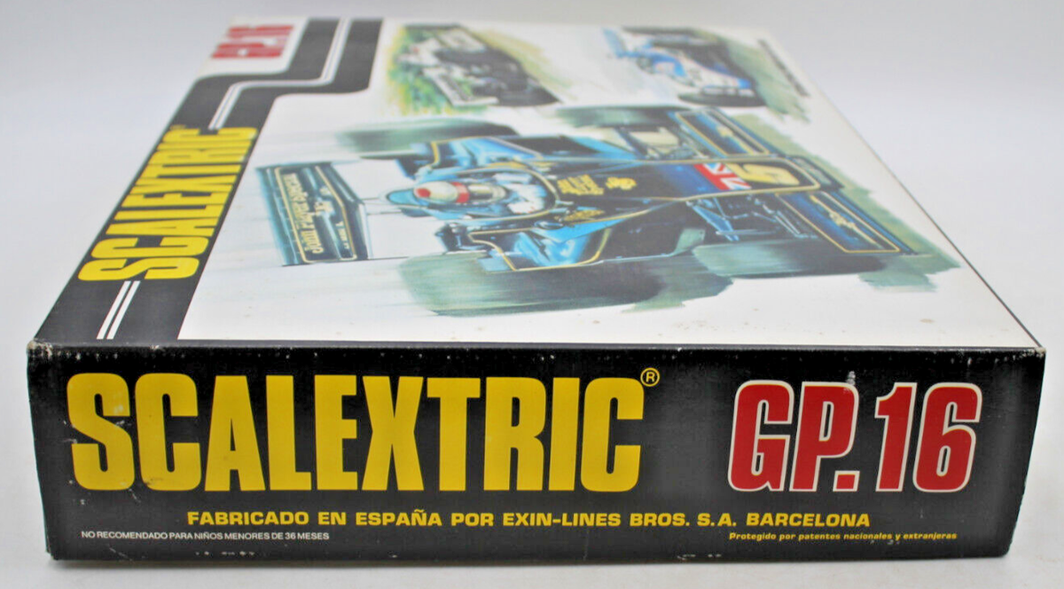 Rare 1970s SCALEXTRIC GP.16 1/32 Indy F1 Formula One Slot Car Race