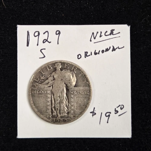 1929-S Standing Liberty Quarter Nice Original Coin VF