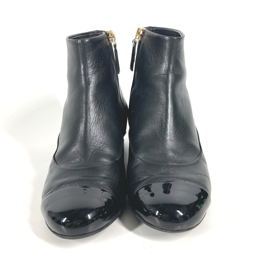 CHANELブーツ CHANEL G32239 CC CC Mark Faux pearl Short boots shoes boots
