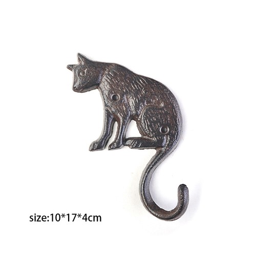 Retro Animal Hook Key Towel Hat Coat Jacket Clothes Jewel Hanger Wall Hooks Iron - Picture 10 of 15