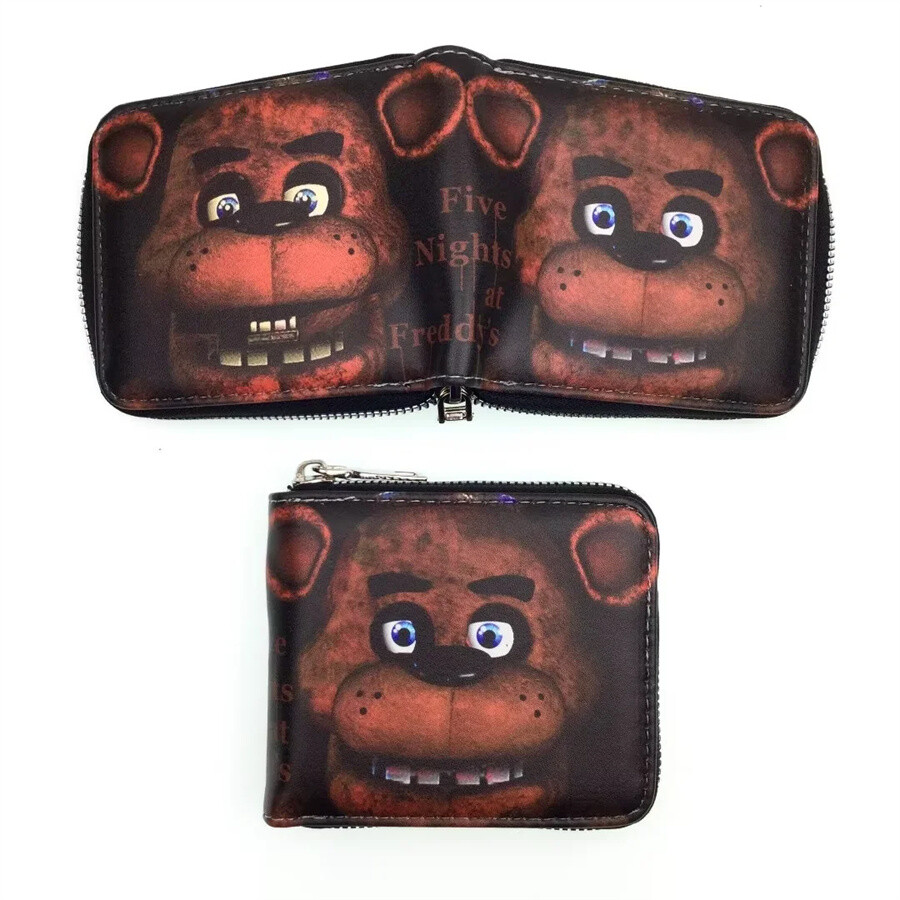 ★JILLSTUART★ BONNIE BLACK ZIPPER CARD WALLET FNAF Freddy Bonnie Anime Wallet Cartoon Card Holder Portable