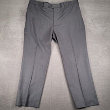 Perry Ellis Portfolio Travel Luxe Dress Pants Gray Trousers Men Size 42 x 30 New