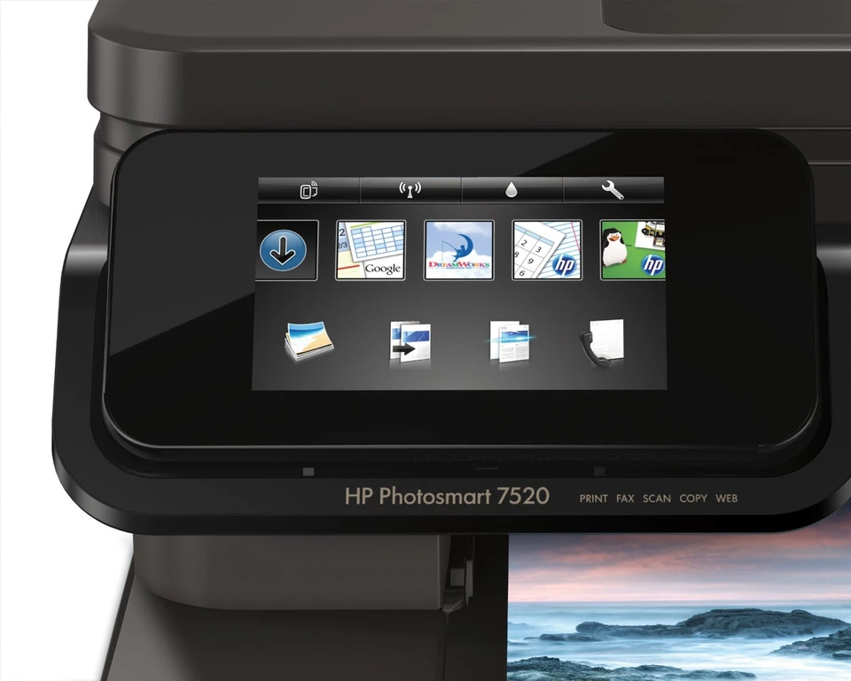 HP Photosmart 7520 All in One Farb-Multifunktionsdrucker A4 13ppm - Bild 2 von 4