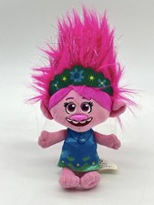 DreamWorks Trolls World Tour Poppy Plush Doll Just Play 9" Blue Dress 2020