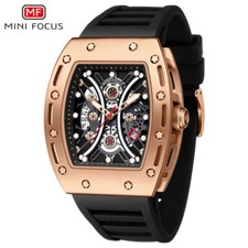 MINI FOCUS Men Rectangle Watch Gold Watch Bus...