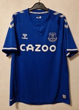 EVERTON FOOTBALL CLUB FC 2020 ROYAL BLUE HOME SHIRT HUMMEL CAZOO EFC XL GOODISON