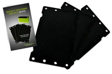 Window Tint Tools Tri-Edge Smooth-it (REPLACEMENT) Mat Black 3Pcs