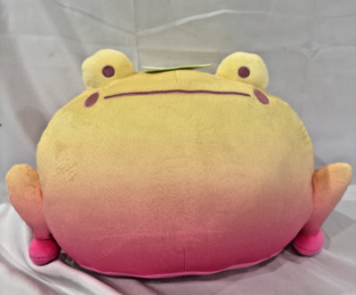 Rainy Lune Yellow Pink Ombre Peach Booty Frog 16'' Plush New with Tag