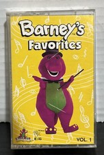 Barney's Favorites Vol 1 Cassette Tape Vtg 1993 Purple Dinosaur Childrens.  C1  