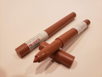 Maybelline~ Lot of 2 Super Stay Ink Crayon Lipstick~#160 Stop at Nothing~0.04o