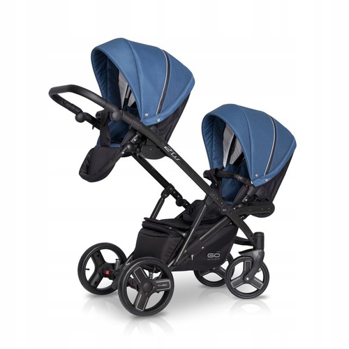 EasyGO 2ofUS BABY TWIN STROLLER PRAM CARRYCOT + PUSHCHAIR + CAR SEAT - Picture 7 of 43