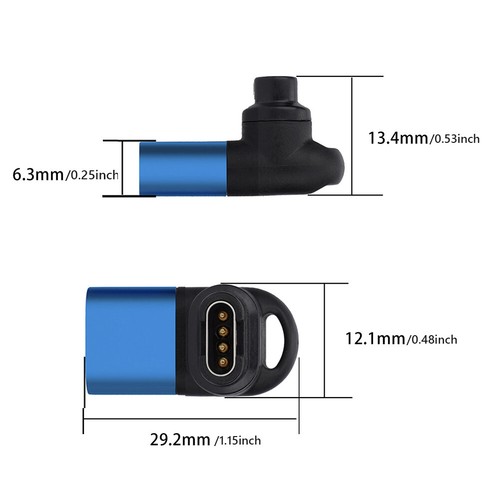 Type C Charging Connector 90 Degree Elbow Accessories for Garmin Fenix 7/7S/7X/6 - Zdjęcie 12 z 12