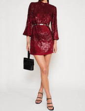 rixo Samantha sequinned mini dress size M