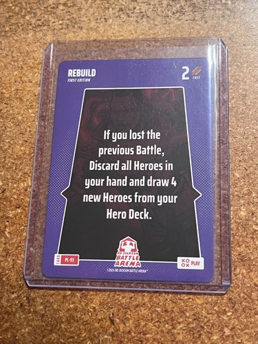 2024 Bo Jackson Battle Arena PLAY CARD # PL-93 Rebuild