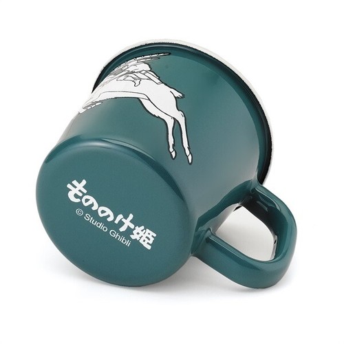 PSL Ghibli Princess Mononoke Foxfire Collab Enamel Mug Ashitaka San Set of 2 NEW - Picture 7 of 7
