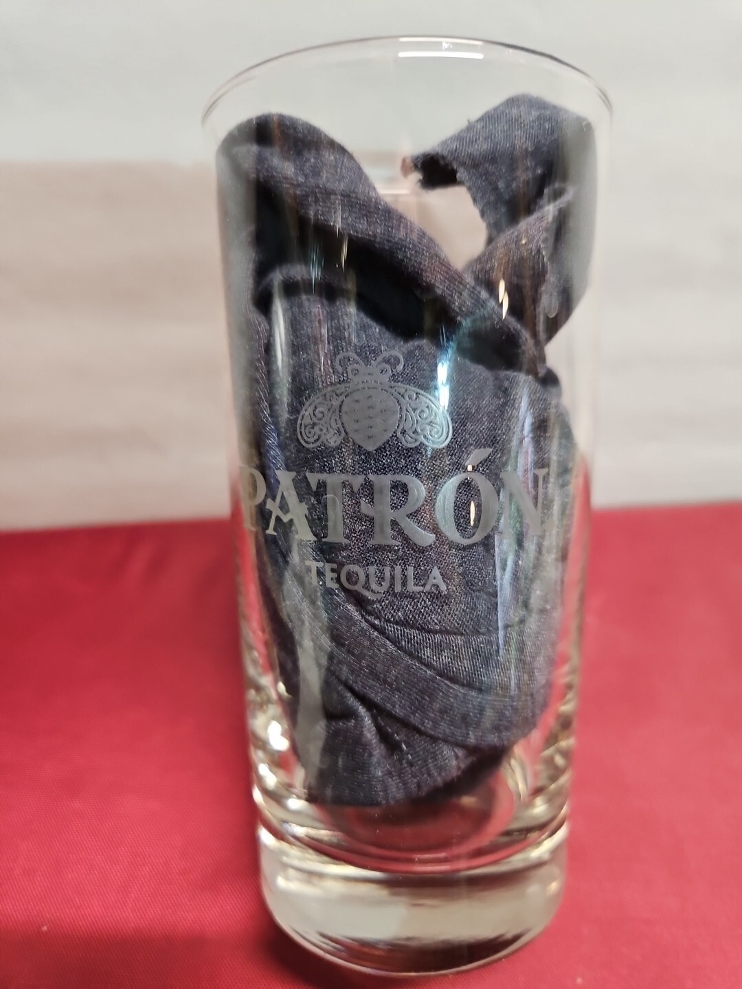 Patron Tequila Drink Glass Pre-owned