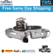 TRQ New Thermostat with Housing Assembly Fits For 1999-2006 BMW 323Ci