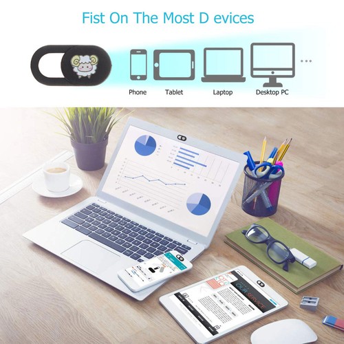 12 PCS Privacy Cover Laptop Slide Webcam for Computer - Afbeelding 3 van 12