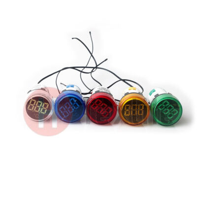 22mm Thermometer Indicator Light LED Digital Display Temperature Meter AC50-380V