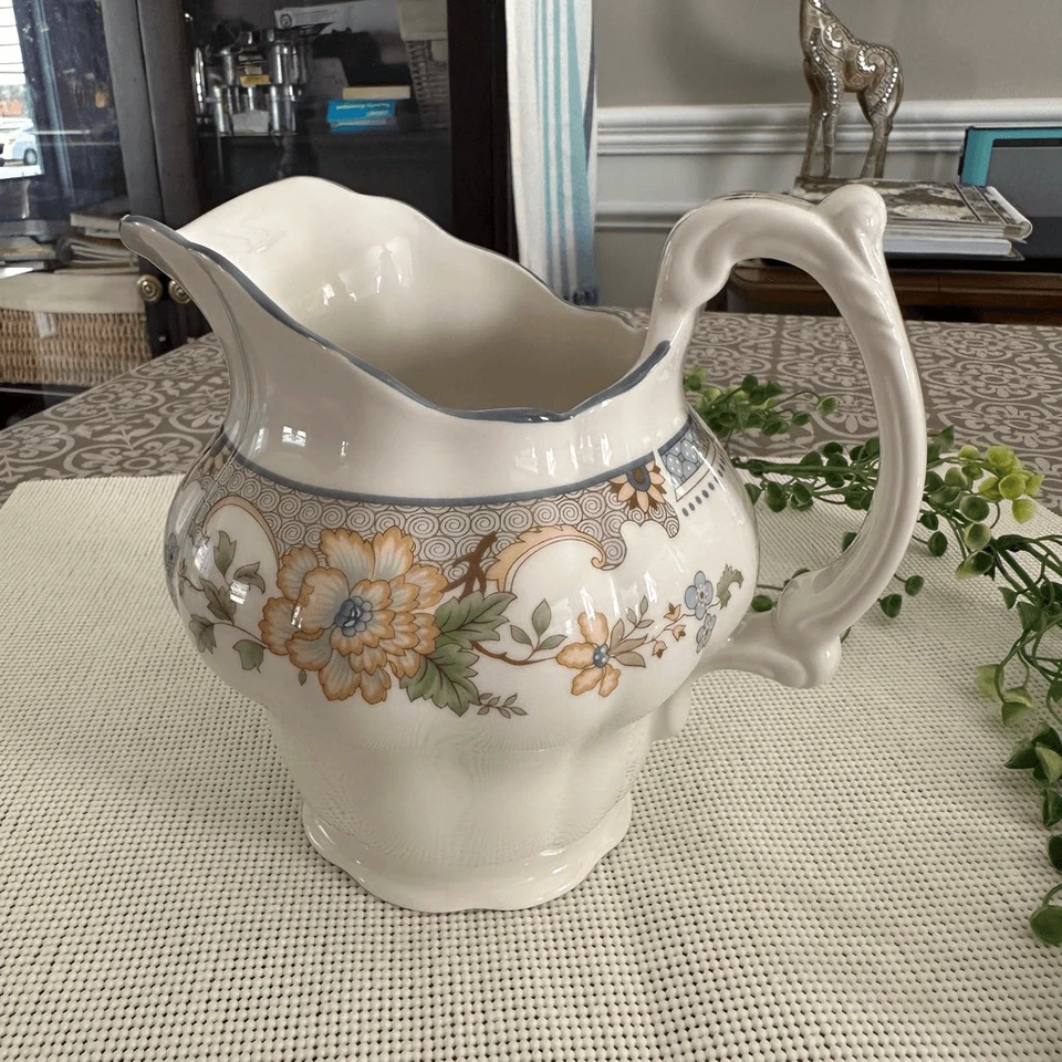 "Jarra de 6"" Royal Doulton Temple Garden TheMajestic Collection vintage fina China" Foto 3 de 4