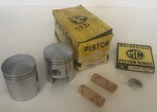 Piston Kit for Yamaha YDS3 Twin Std size New Old Stock Rings Pin Clips Japan