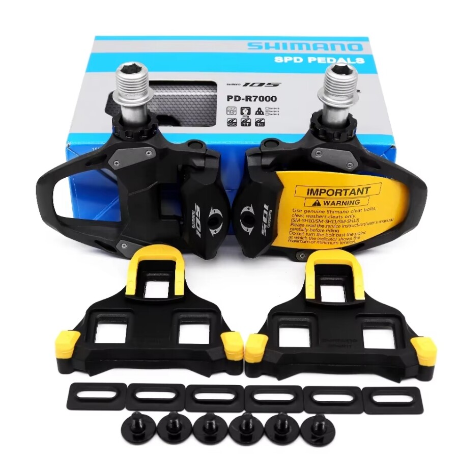 Shimano 105 R7000 Road Pedals Bike Self-locking Carbon Fiber