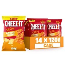 Cheez It cheese 120gm bag of crisps x 14 bags £2 price mark best before 10.6.26