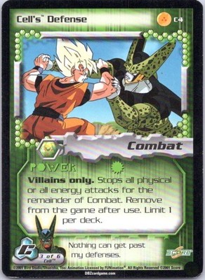 Dragon Ball Z Score CCG Cells Defense C4 Unlimited LP