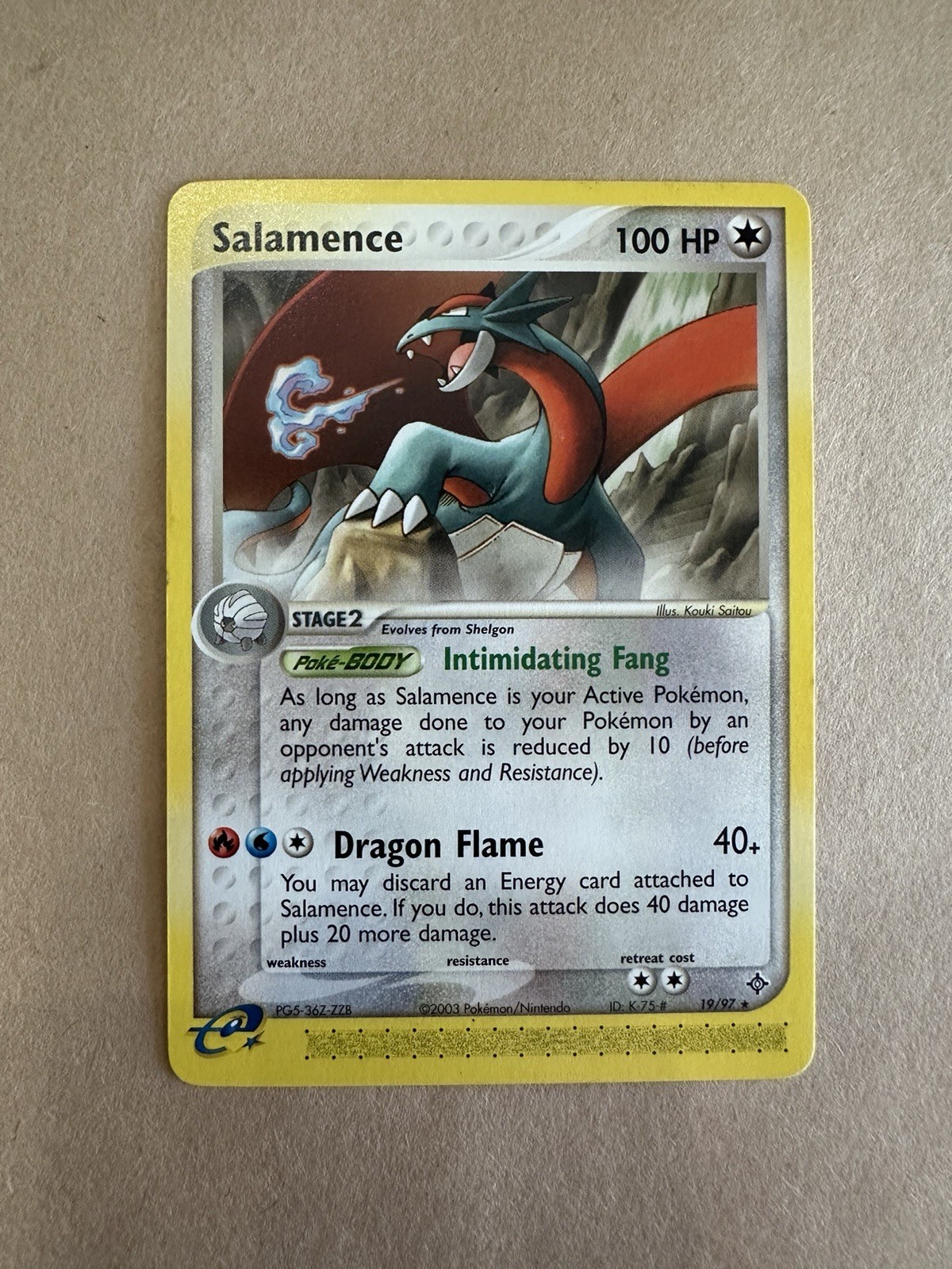 Pokémon TCG Salamence 19/97 EX Dragon NM/Mint