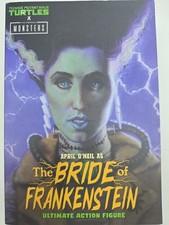 NECA TMNT X Universal Monsters April O'Neil Bride of Frankenstein Damaged Box