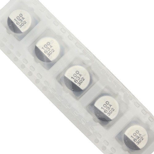 25pcs Panasonic 100uf 63V 85°C SMD Aluminum Electrolytic Capacitors 10x10.2mm - Picture 5 of 5